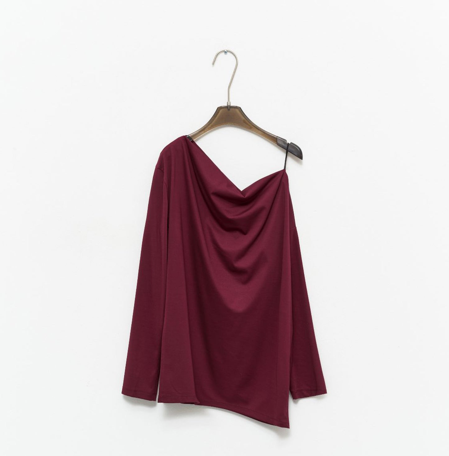 burgundy_soft_shoulder_falling_shirt_party_look_
