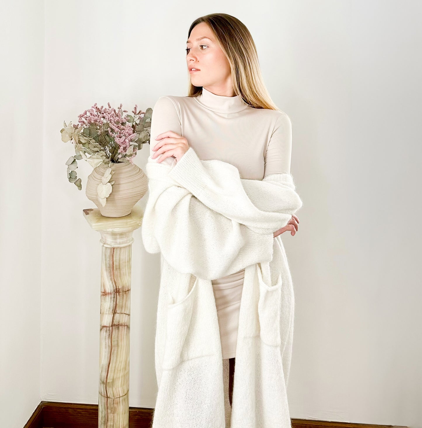 sweater cardigan whites soft loungewear longsleeve