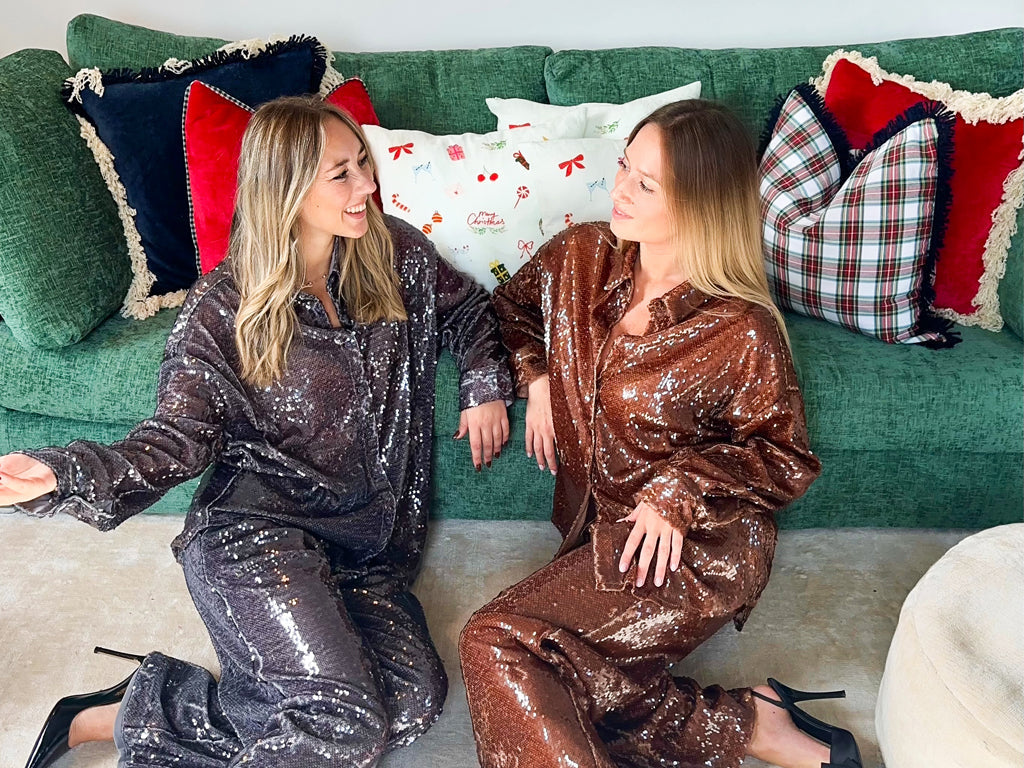 loungewear collection lunéa sequins clothing ready_to_wear americansinitaly