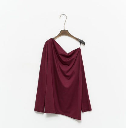 burgundy_soft_shoulder_falling_shirt_party_look_
