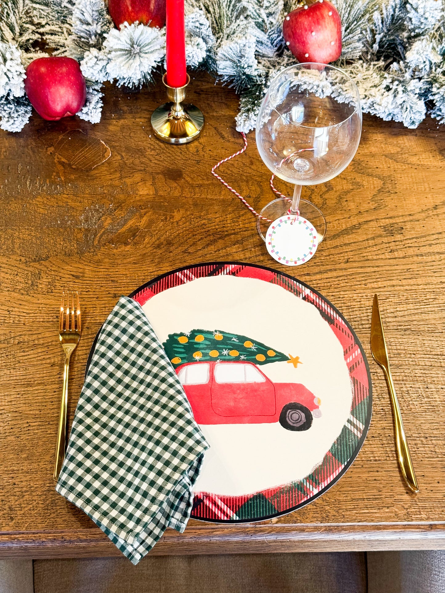 Tovaglietta Natale Scozzese 6 PZ
