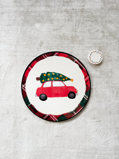 Tovaglietta Natale Scozzese 6 PZ